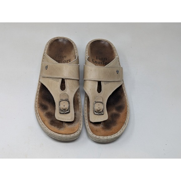 Finn Comfort Phuket Women's Size 38 D Brown Walking Outdoor Thong Sandals 7.5 8 - Picture 3 of 9